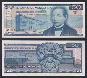 Billet Du Mexique 50 PESOS 1981 P.-73 FDS/UNC - Picture 1 of 1
