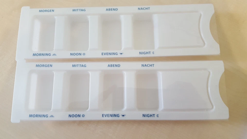 7x Tablet Box Medicine Dispenser for One Week 4 Compartment Divided - Image 1 of 1