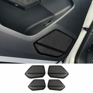 For Audi Q3 2019-2023 Black Titanium Inner Door Speaker Frame Cover Trim 4PCS - Picture 1 of 6
