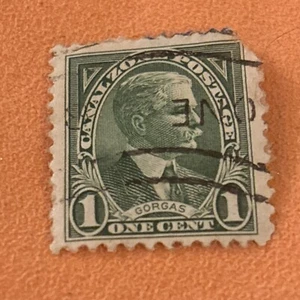 Canal Zone - 1975 - 1 Cent Green Major General Gorgas Coil Issue # 160 - Picture 1 of 2