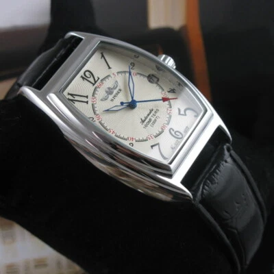 Mens Leather Digital Single Date Mechanical Fashion Casual Automatic Wrist Watch - Image 1 of 4