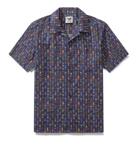 yiume Tiki Camp Shirt Large 100% Cotton - Picture 1 of 5