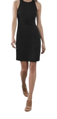 Vestido recto para mujer Reiss Uma negro sin mangas con panel de encaje ~ UK 12 US 8 Foto 1 de 4