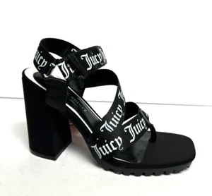 Juicy Couture Womens Georgette Sandal Black Size 8 M - Picture 1 of 6
