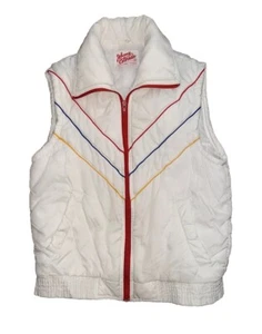 Johnny Colorado Vintage 70's White Quilted Puffer Vest Size S - Picture 1 of 5