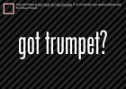 (2) GOT TRUMPET Sticker Decal music band instrument