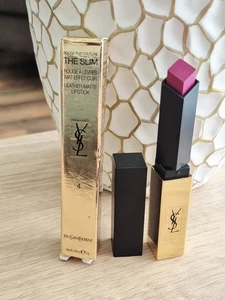 YSL Leather Matte Lipstick The Slim 4 Fuschia Excentrique Brand New Boxed - Picture 1 of 5