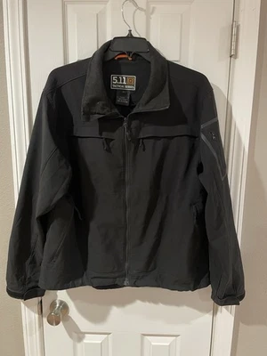 511 Tactical Response Jacket Mens XL Black Utility Zip Up Pockets Security Rain - Image 1 of 4