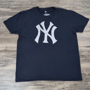 Camisa New York Yankees Hombres Extra Grande Adulto Azul Aaron Judge 99 Majestic MLB - Imagen 1 de 7