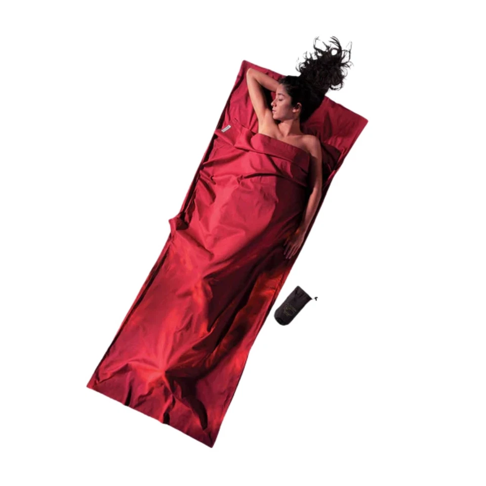 Cocoon Silk/Egyptian Cotton TravelSheet, Monk's Red - Image 1 of 1