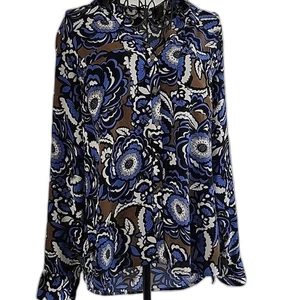 EXPRESS The Portofino Shirt Original Fit Floral Bluse Medium Lightweight - Bild 1 von 8