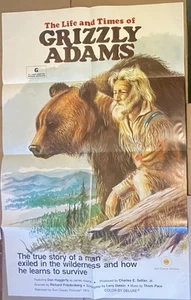 The Life and Times of Grizzly Adams (1974) Original Filmplakat 27x41 gefaltet #2 - Bild 1 von 3