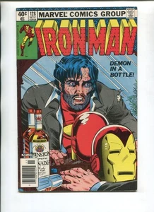 IRON MAN 128 VG/F NEWSSTAND 1979! Classic Demon In A Bottle Alcoholism Cover! 55 - Picture 1 of 2