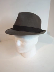 Rivellini Panizza Oro Fedora Mens Hat Sz 23 R Vintage - Picture 1 of 8