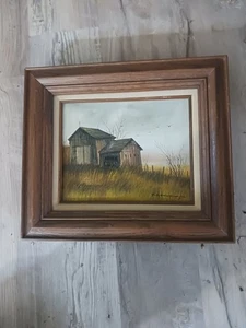 Pintura al óleo sobre lienzo original firmada por Everett Woodson - Imagen 1 de 3