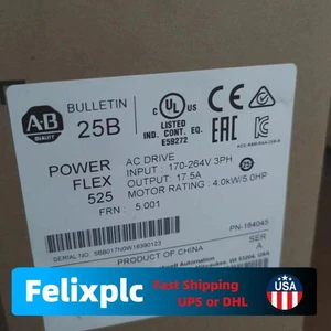 25B-B017N104 PowerFlex 525 ,240VAC 3HP 2022 US Free Tax - Picture 1 of 4