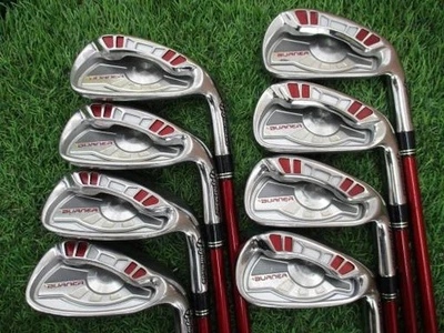 TaylorMade Burner 2007 Iron Set 5-9,Pw,Aw,Sw 8pc Flex Regular REAX SUPERFAST 55 - Image 1 of 4