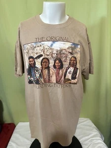 The Original Founding Fathers Men's Brown T Shirt XL Polar Graphics The Journey - Picture 1 of 3