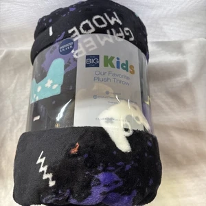 GAMER MODE Video Gaming 5x6 ft Oversized Plush THROW BLANKET The Big One NEW! - Picture 1 of 4