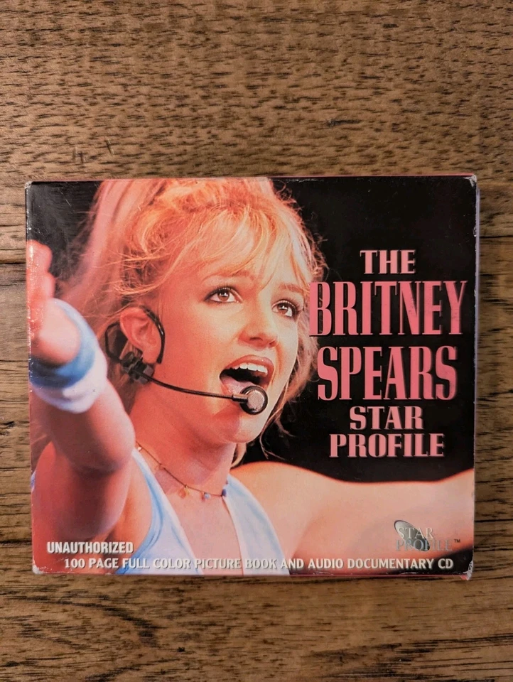 Britney Spears Star Profile 100pg Picture Book & Audio Documentary CD - Image 1 of 4