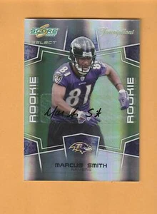 Marcus Smith Baltimore Ravens AUTO 2008 Score Inscriptions /750 New Mexico 1H - Picture 1 of 2
