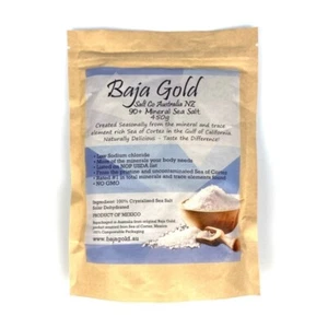 Baja Gold Sea Salt - Coarse - 450g - Raw Salt - Picture 1 of 4