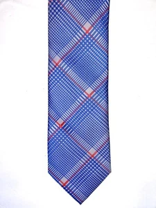 IZOD - Pink and Blue PLAID - NECK TIE - 58.5 L 3 W Easter Sunday - Picture 1 of 2