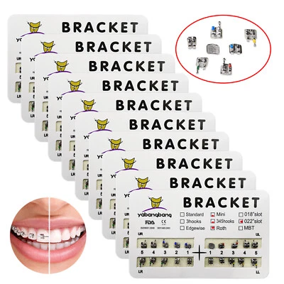 10 Paquetes Ortho Brackets Dentales Mini Ranura ROJA.022 3-4-5 Ganchos ¡Mejor Oferta! Foto 1 de 4