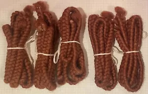 5 LOT of AUBURN Crepe Wool Hair 36” Theater Effects Makeup Mustache Beard Doll - Picture 1 of 5
