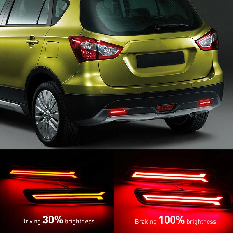 2x Luz antiniebla trasera reflector de parachoques trasero LED para Suzuki SX4 2007-2017 Foto 1 de 4