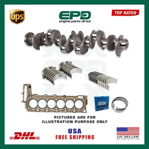 FORGED CRANKSHAFT 4 WEB & ENGINE REBUILD KIT FITS BMW N57D30 X3 X6 3.0L DIESEL - Picture 1 of 1