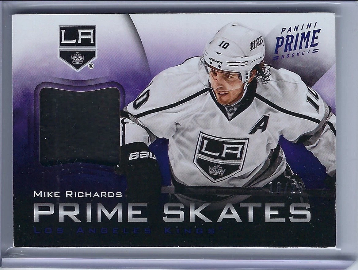 2012-13 Panini Prime Mike Richards Game Used Skates Serial Numbered 18 of 25