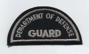 Department Of Defense Guard Uniform Patch, Thick Let., Cloth w/Starch Back, Mint - Imagen 1 de 2