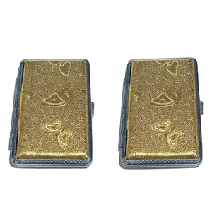 2x Long Size Zigarettenetui für 100er Zigaretten Etui Box Cigarettes Case Tabak - Bild 1 von 3