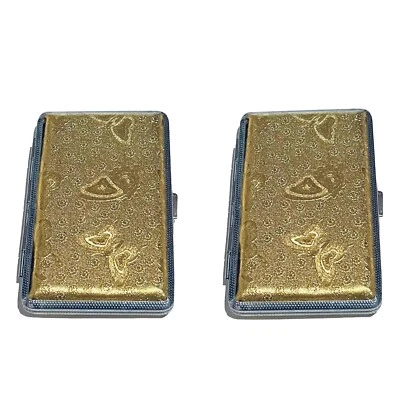 2x Long Size Zigarettenetui für 100er Zigaretten Etui Box Cigarettes Case Tabak - Bild 1 von 3