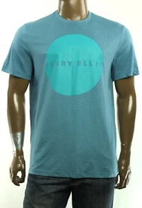 Nueva Camiseta Para Hombres Perry Ellis Logo Cuello Redondo Azul Tormenta Manga Corta XXL - Imagen 1 de 2