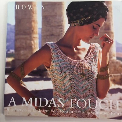 Rowan Midas Touch Ladies Light Summer Vest Top Sweater Bag Knitting Patterns - Image 1 of 4