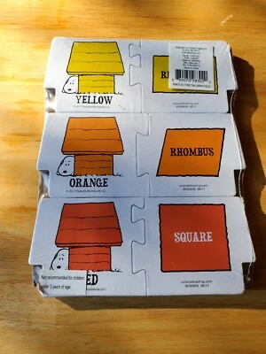 Peanuts Shapes Colors Puzzle Self Learning Correcting  Snoopy New Sealed  - Image 1 of 2