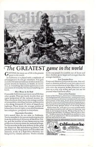 1924 Vintage print ad California Greates Game in the World Sweden Railways - Picture 1 of 2