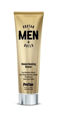 Pro Tan for Men Sunbed Bronzing Tanning Lotion - Melaning & Collagen boosting - Image 1 of 4