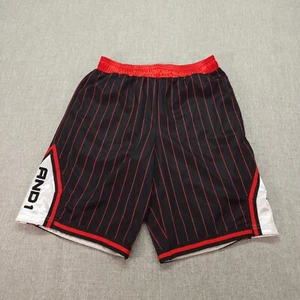 And1 Basketball Shorts Youth Large 10/12 Multicolor Stripes Elastic Waistband - Picture 1 of 8