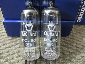 2 NOS Siemens ECL80 / 6AB8 Tested - Germany (Mullard) - Matched Pairs ** IOB - Picture 1 of 11