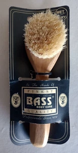 Bass Brush Deluxe 100% Natural Facial Cleansing Brush Solid Wood Natural Bristle - Picture 1 of 6