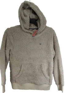Vineyard Vines Kids Girls Beige Whale Pullover Long Sleeve Hoodie Size M (12-14) - Picture 1 of 7