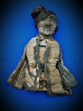 17th Century European primitive wooden panted  marionette puppet surviving examp