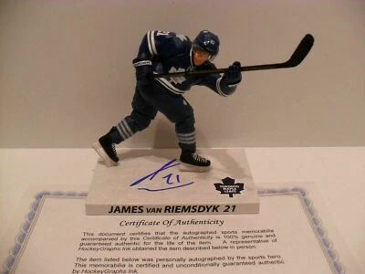 James van Riemsdyk autografado Toronto Maple Leaf importações dragão McFarlane certificado de autenticidade - Imagem 1 de 3