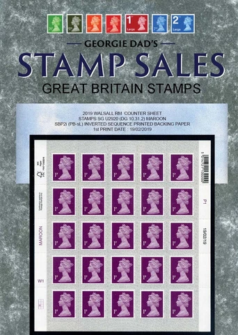19-02-2019 (M19L) 1p Walsall Counter Sheet SBP2i (PB-sL) Inverted Sequence C3 Cover