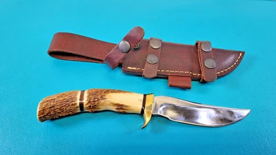Cuchillo Daga Cazador Personalizado Lloyd Hale De Colección 10" OAL + Funda de Cuero TR583 Foto 1 de 4