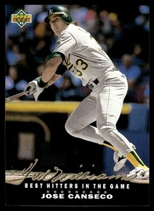 1992 Upper Deck Ted Williams' Best Jose Canseco Oakland Athletics #T3 - Picture 1 of 2