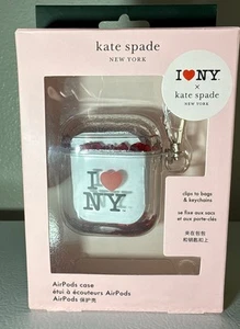 I love NY Kate Spade Air Pod Liquid Waterfall Case Glitter - Imagen 1 de 3